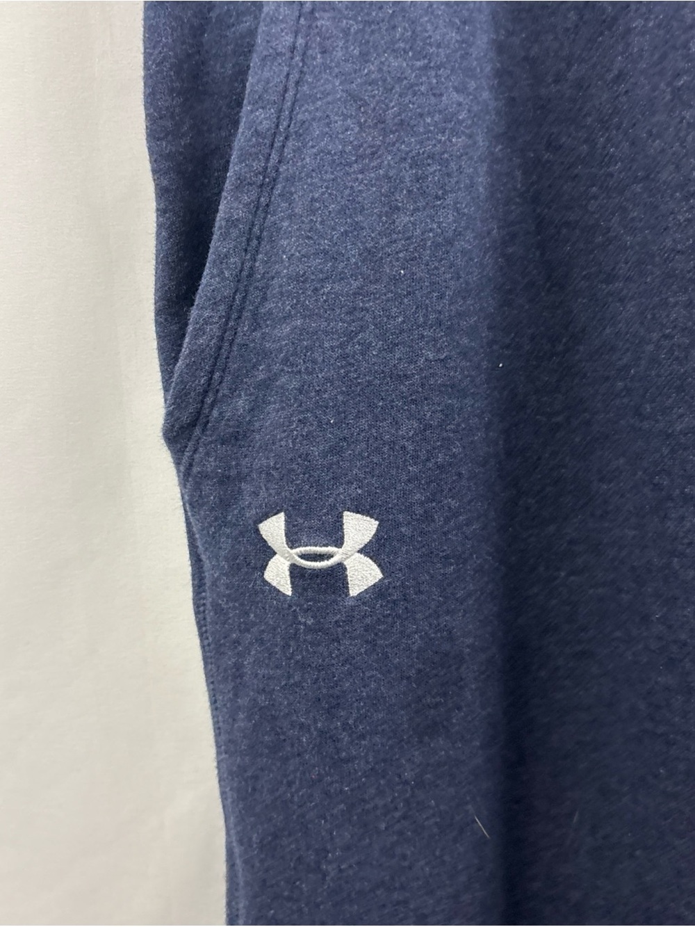 Under Armour Athletic Joggers Sweatpants Navy Blue Drawstring Mens Size Large - Picture 3 of 8